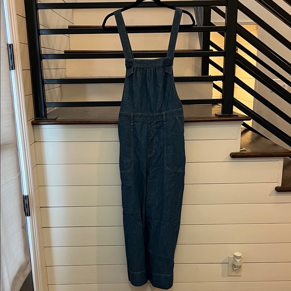 Casual Blue Denim Overalls
